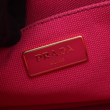 CANAPA カナパ ハンドバッグ トートバッグ キャンバス ピンク 2WAY プラダ バッグ PRADA