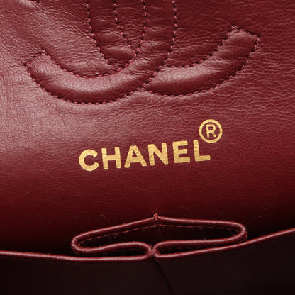 マトラッセ Wフラップ Wチェーンショルダーバッグ ラムスキン ブラック ゴールド金具 シャネル バッグ CHANEL