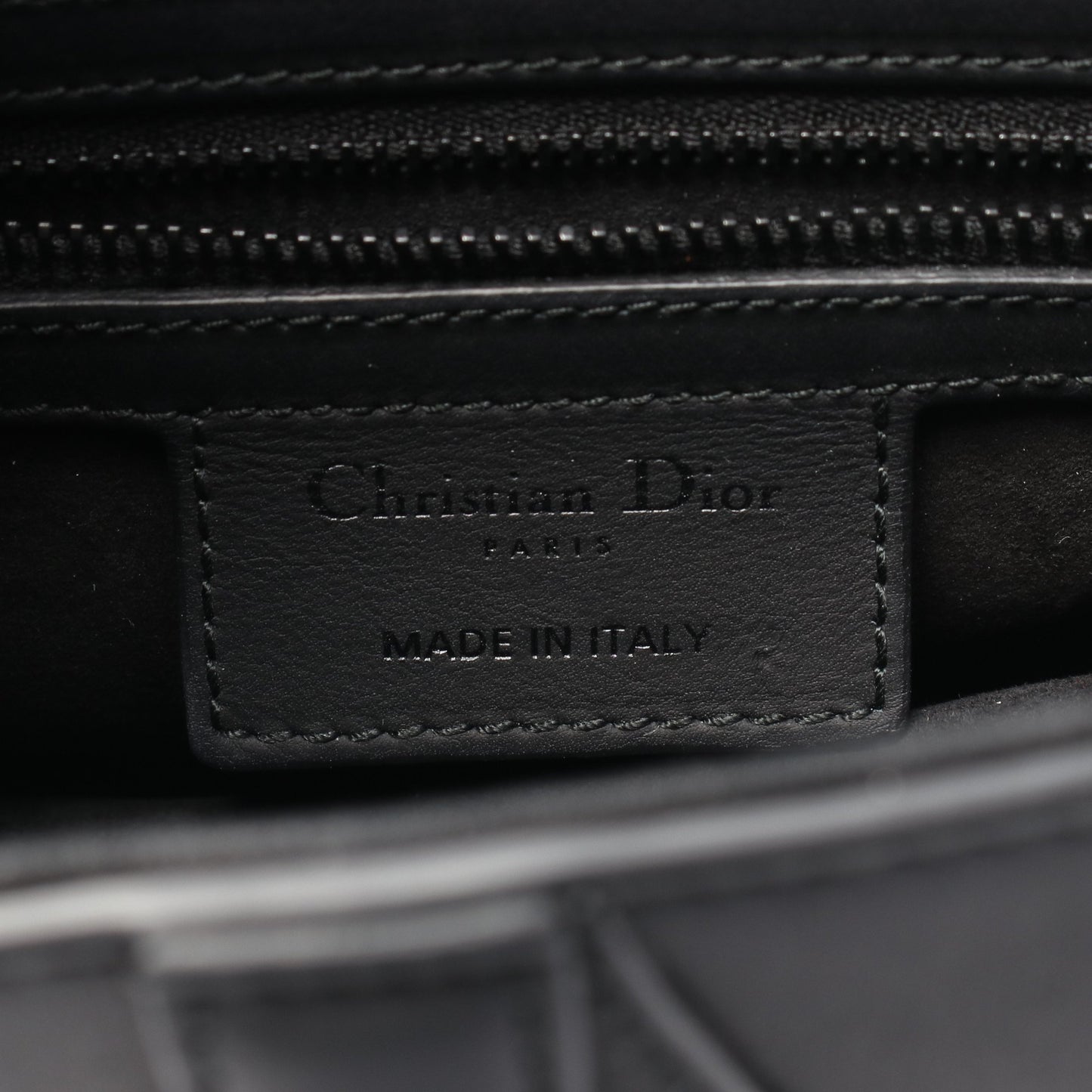 サドルバッグ ハンドバッグ レザー ブラック 2WAY クリスチャンディオール バッグ Christian Dior