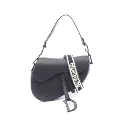 サドルバッグ ハンドバッグ レザー ブラック 2WAY クリスチャンディオール バッグ Christian Dior