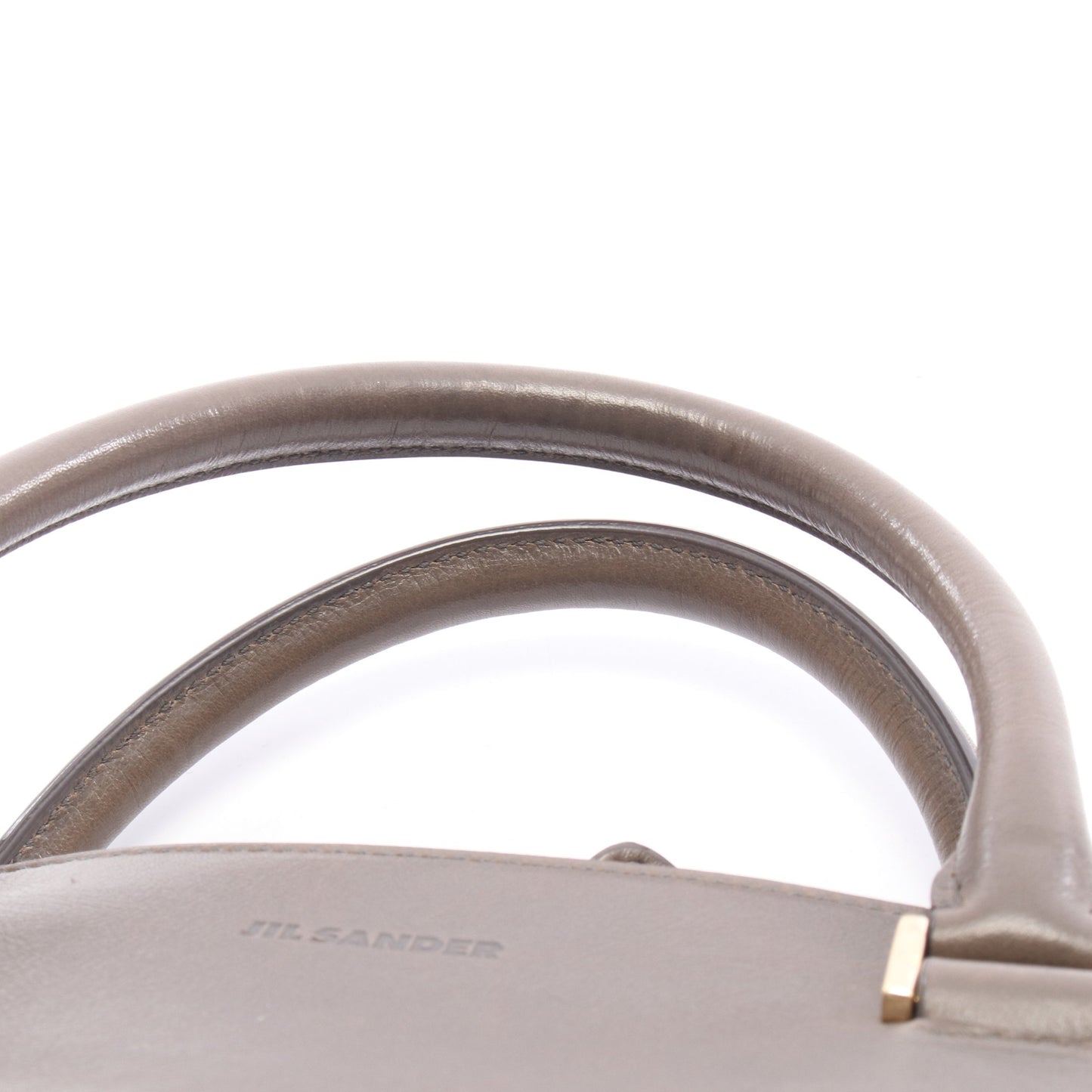 2WAY ハンドバッグ トートバッグ レザー グレーブラウン ジルサンダー バッグ JIL SANDER
