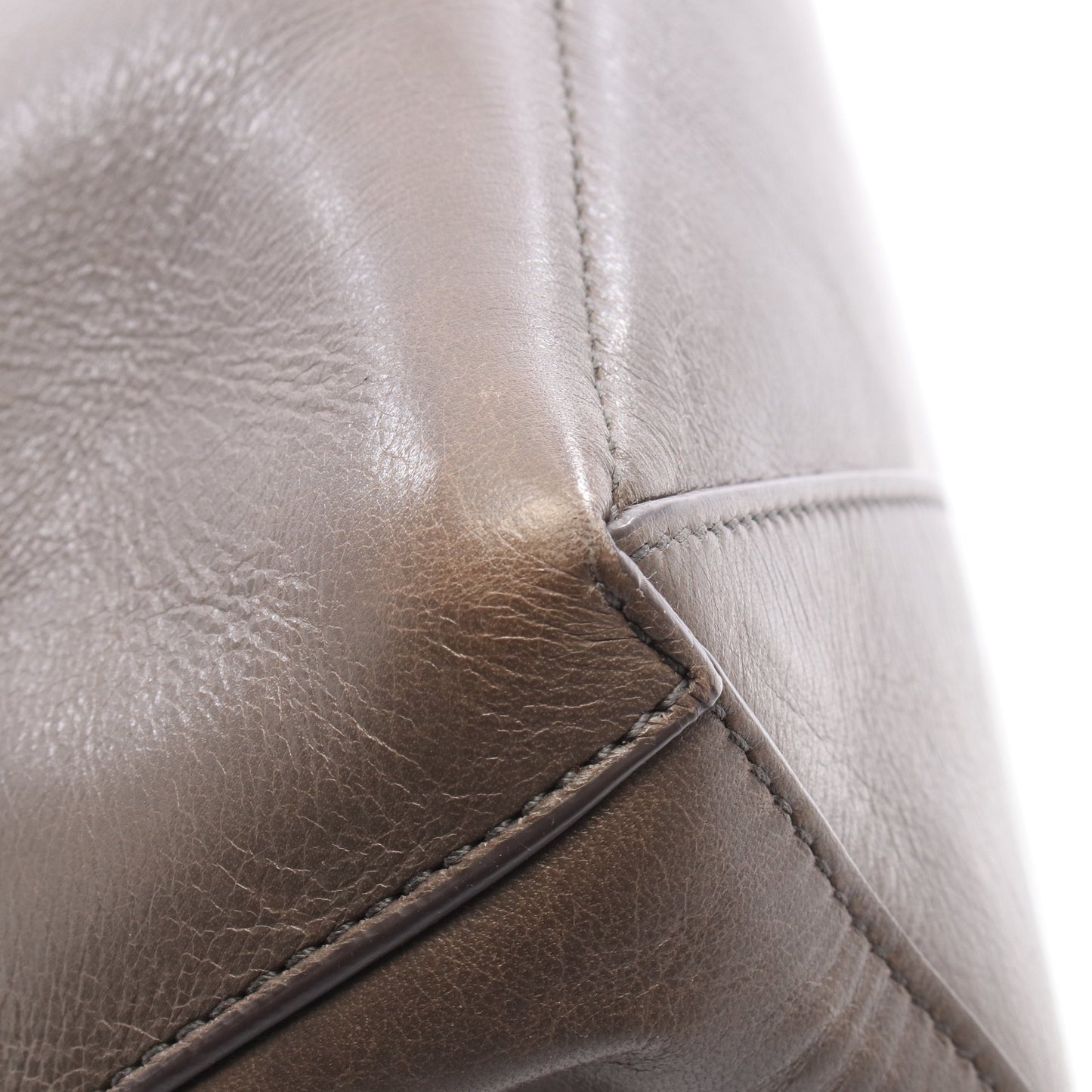 2WAY ハンドバッグ トートバッグ レザー グレーブラウン ジルサンダー バッグ JIL SANDER