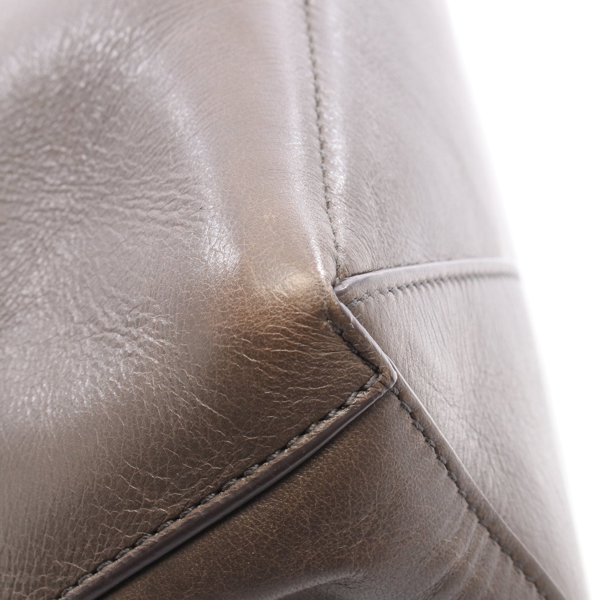 2WAY ハンドバッグ トートバッグ レザー グレーブラウン ジルサンダー バッグ JIL SANDER