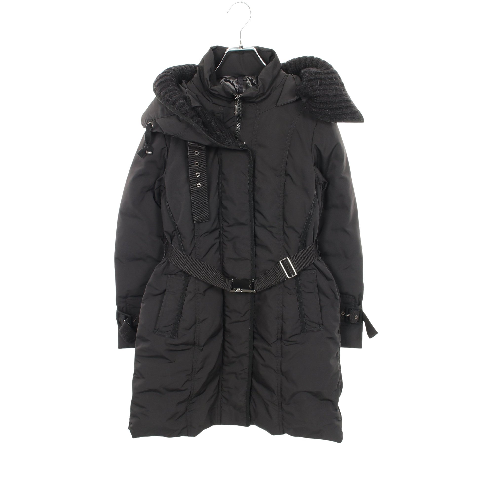 CHACAL ダウンコート ブラック フード付き モンクレール アウター MONCLER