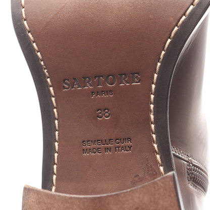 ジョッキーブーツ レザー ブラウン ブラック サルトル シューズ SARTORE