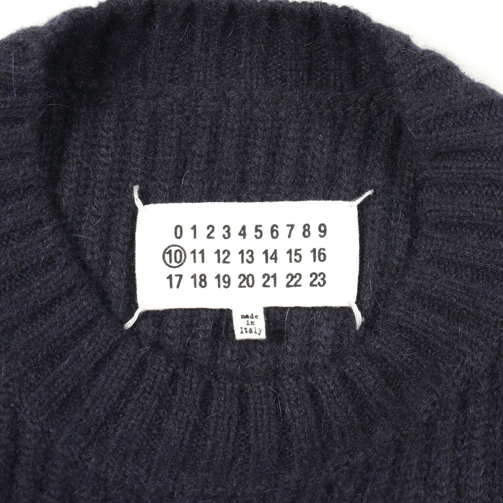 ニット クルーネック アルパカ ネイビー メゾンマルジェラ10 トップス Maison Margiela 10