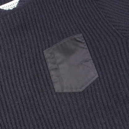 ニット クルーネック アルパカ ネイビー メゾンマルジェラ10 トップス Maison Margiela 10
