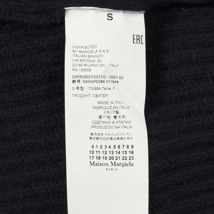 ニット クルーネック アルパカ ネイビー メゾンマルジェラ10 トップス Maison Margiela 10
