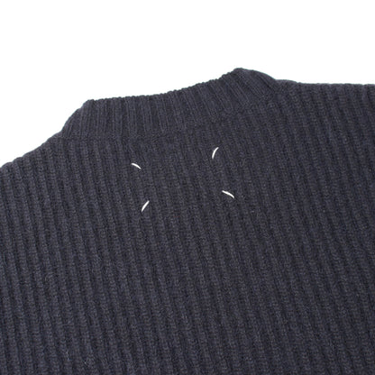 ニット クルーネック アルパカ ネイビー メゾンマルジェラ10 トップス Maison Margiela 10