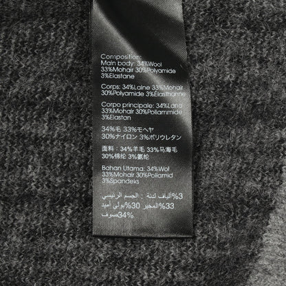 セーター ニット クルーネック ストライプ ウール モヘヤ グレー ブラック スリーワンフィリップリム トップス 3.1 Phillip Lim