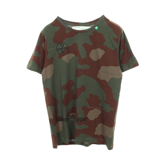 IMPRESSIONISM カモフラージュ 半袖Tシャツ コットン グリーン マルチカラー オフホワイト