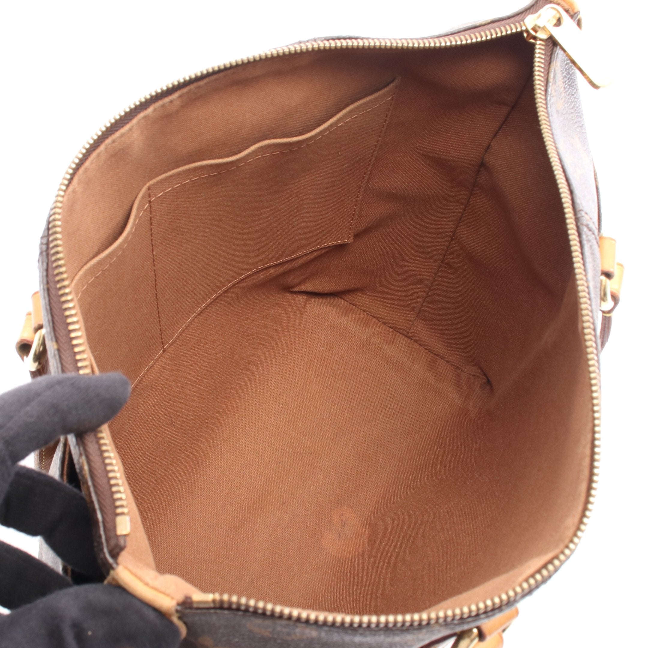 トータリーPM モノグラム ショルダーバッグ トートバッグ PVC レザー