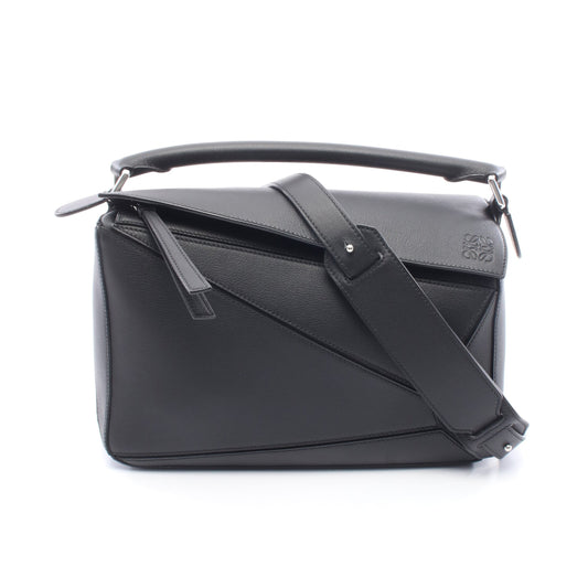 パズルバッグ ハンドバッグ レザー ブラック 2WAY ロエベ