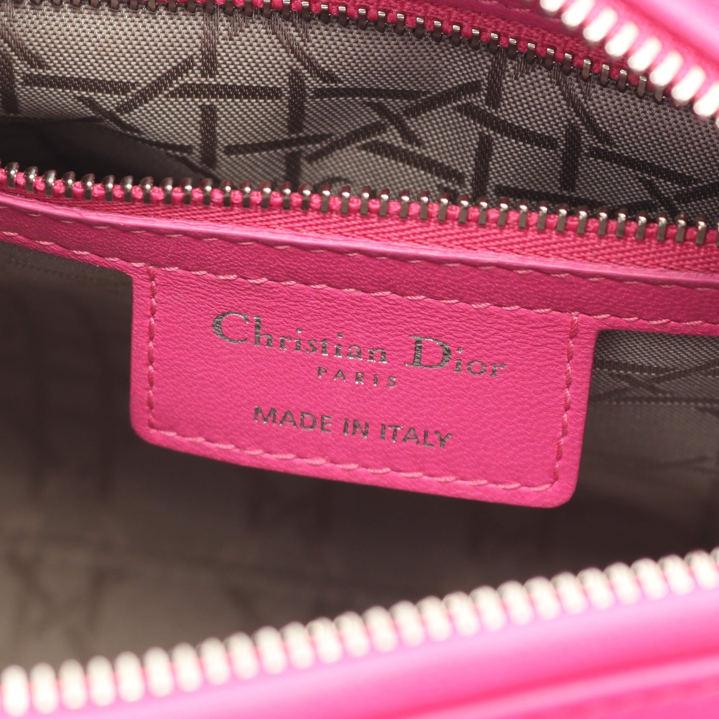 LADY DIOR レディディオール カナージュ ハンドバッグ レザー ピンクパープル 2WAY クリスチャンディオール バッグ Christian Dior