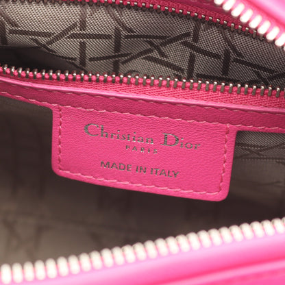 LADY DIOR レディディオール カナージュ ハンドバッグ レザー ピンクパープル 2WAY クリスチャンディオール バッグ Christian Dior