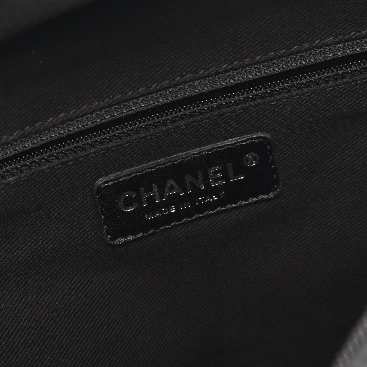 パリニューヨークライン ハンドバッグ トートバッグ ナイロン レザー ブラック シルバー金具 シャネル バッグ CHANEL