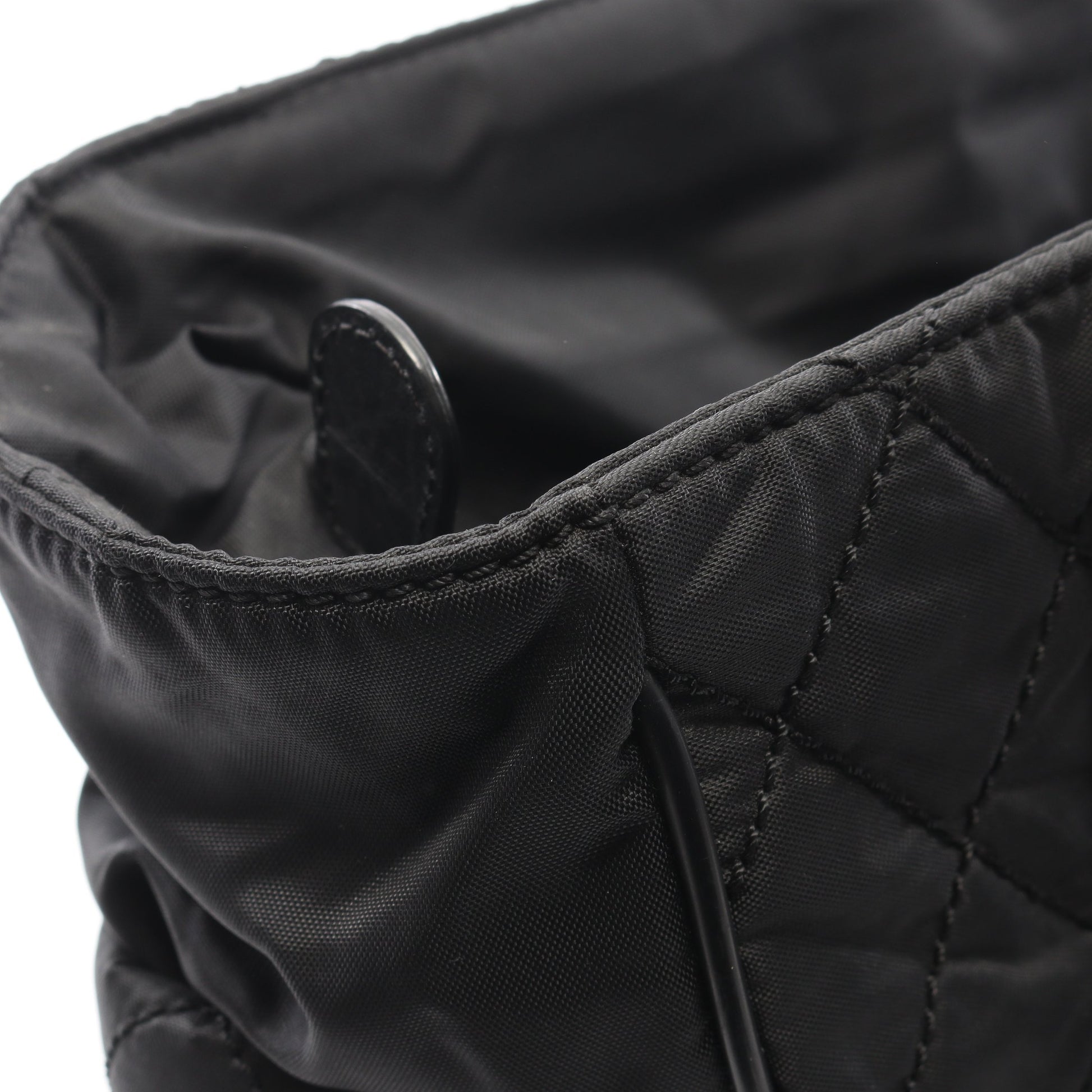 パリニューヨークライン ハンドバッグ トートバッグ ナイロン レザー ブラック シルバー金具 シャネル バッグ CHANEL