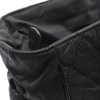 パリニューヨークライン ハンドバッグ トートバッグ ナイロン レザー ブラック シルバー金具 シャネル バッグ CHANEL
