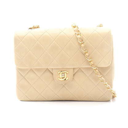 ミニマトラッセ20 チェーンショルダーバッグ ラムスキン ベージュ ゴールド金具 ヴィンテージ シャネル バッグ CHANEL