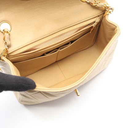 ミニマトラッセ20 チェーンショルダーバッグ ラムスキン ベージュ ゴールド金具 ヴィンテージ シャネル バッグ CHANEL