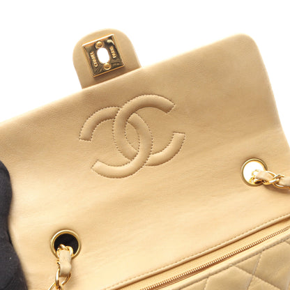 ミニマトラッセ20 チェーンショルダーバッグ ラムスキン ベージュ ゴールド金具 ヴィンテージ シャネル バッグ CHANEL