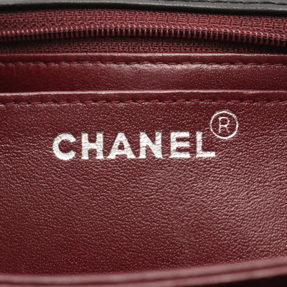 マトラッセ ショルダーバッグ ターンロック ラムスキン ブラック シルバー金具 シャネル バッグ CHANEL