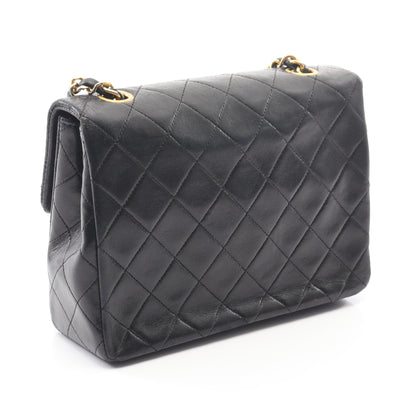ミニマトラッセ20 チェーンショルダーバッグ ラムスキン ブラック ゴールド金具 ヴィンテージ シャネル バッグ CHANEL