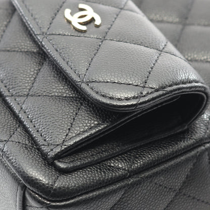 マトラッセ ミニリュック キャビアスキン ブラック ゴールド金具 シャネル バッグ CHANEL