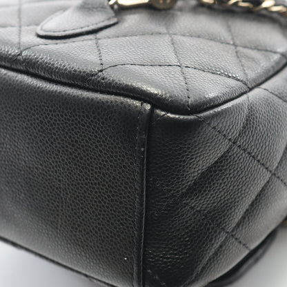 マトラッセ ミニリュック キャビアスキン ブラック ゴールド金具 シャネル バッグ CHANEL