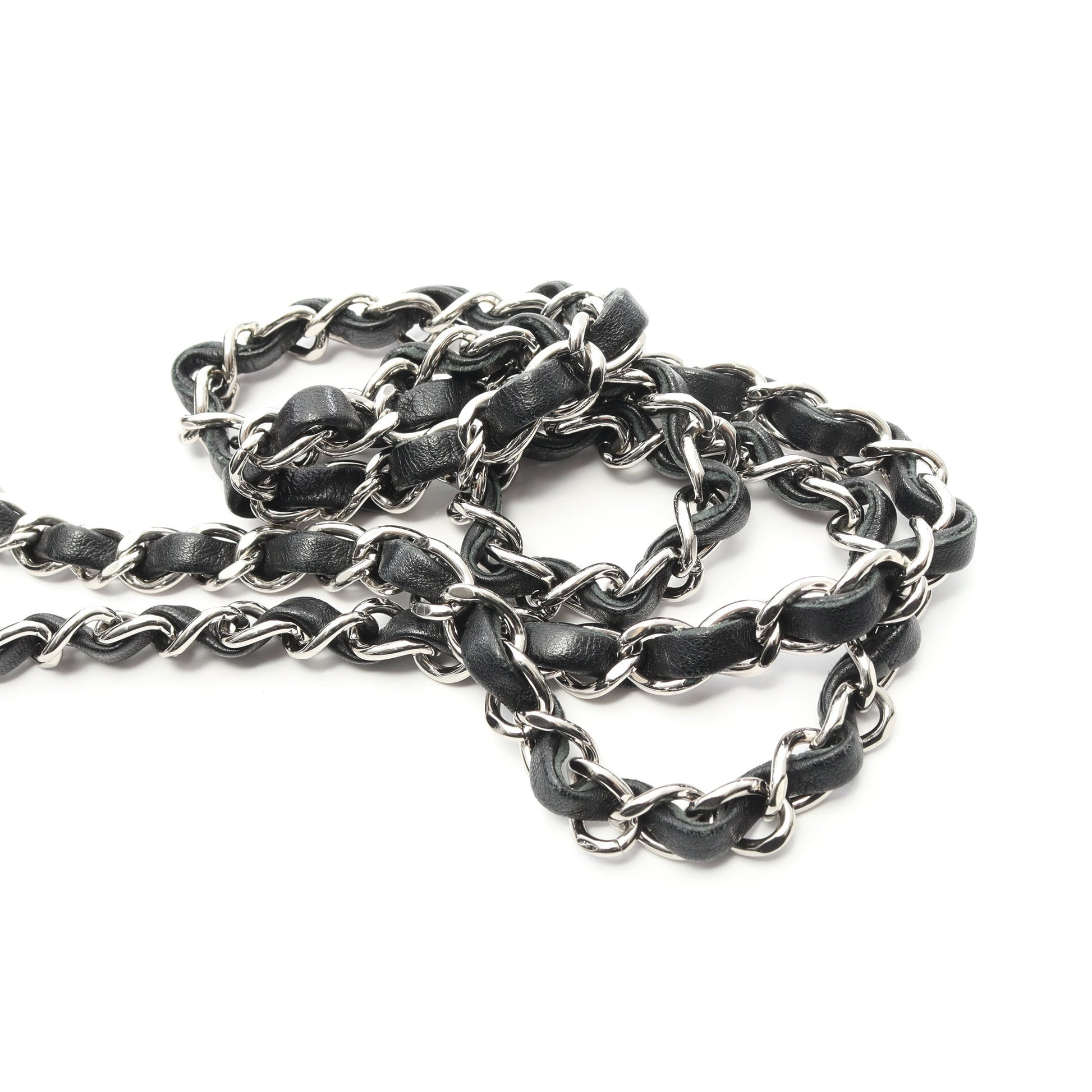 ミニマトラッセ チェーンショルダーバッグ ラムスキン ブラック シルバー金具 シャネル バッグ CHANEL