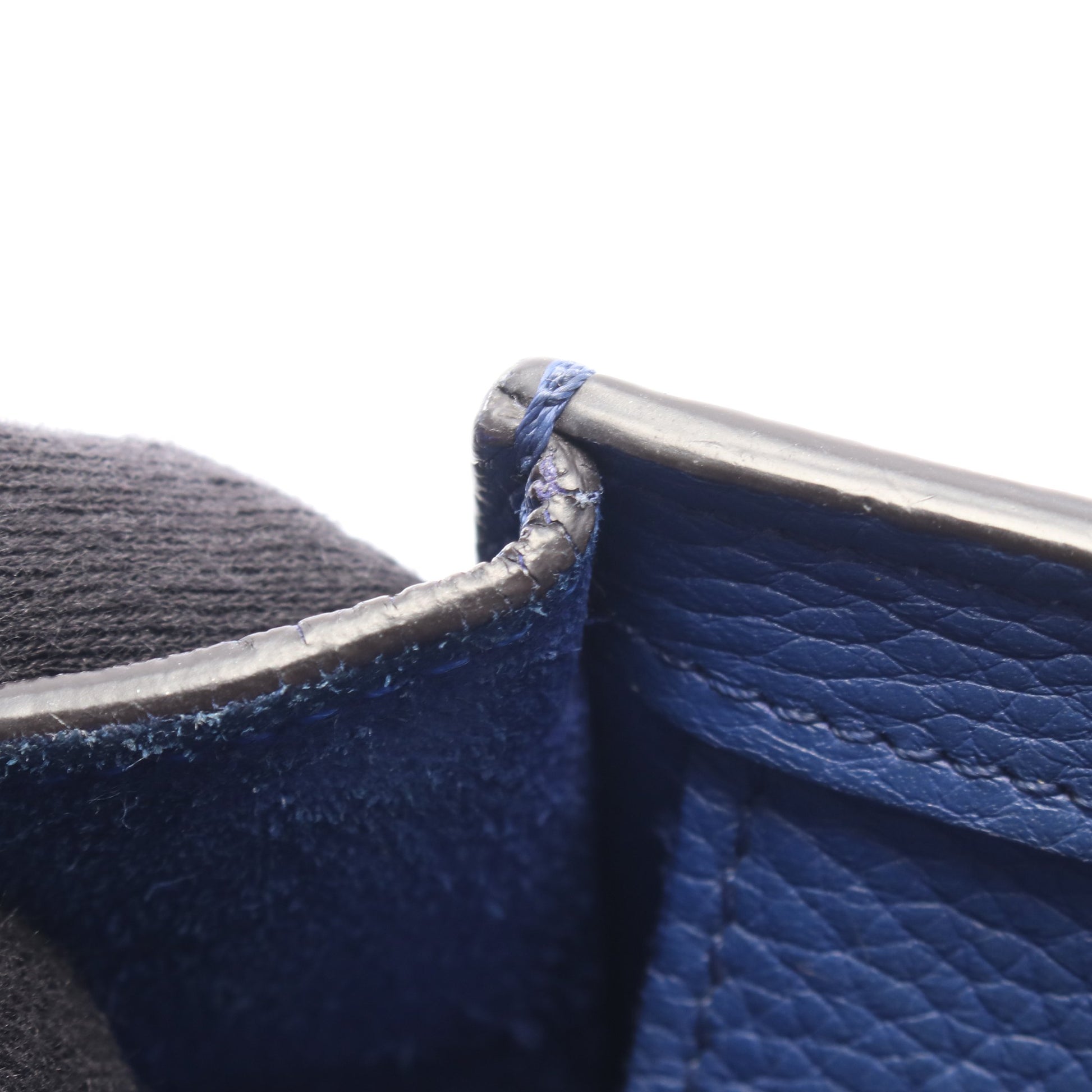ラゲージ ナノショッパー ハンドバッグ レザー ブルー 2WAY セリーヌ バッグ CELINE
