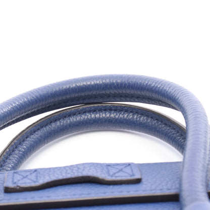 ラゲージ ナノショッパー ハンドバッグ レザー ブルー 2WAY セリーヌ バッグ CELINE