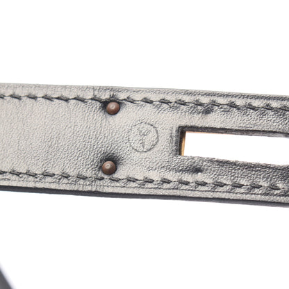 ケリー32 ハンドバッグ ボックスカーフ ブラック ゴールド金具 外縫い 2WAY ○Y刻印 エルメス バッグ HERMES
