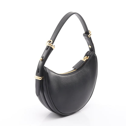 SOFT CALF アーケ ハンドバッグ レザー ブラック 2WAY プラダ バッグ PRADA
