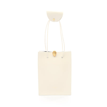BVLGARI × ALEXANDER WANG セルペンティ ハンドバッグ トートバッグ レザー オフホワイト ブルガリ バッグ BVLGARI