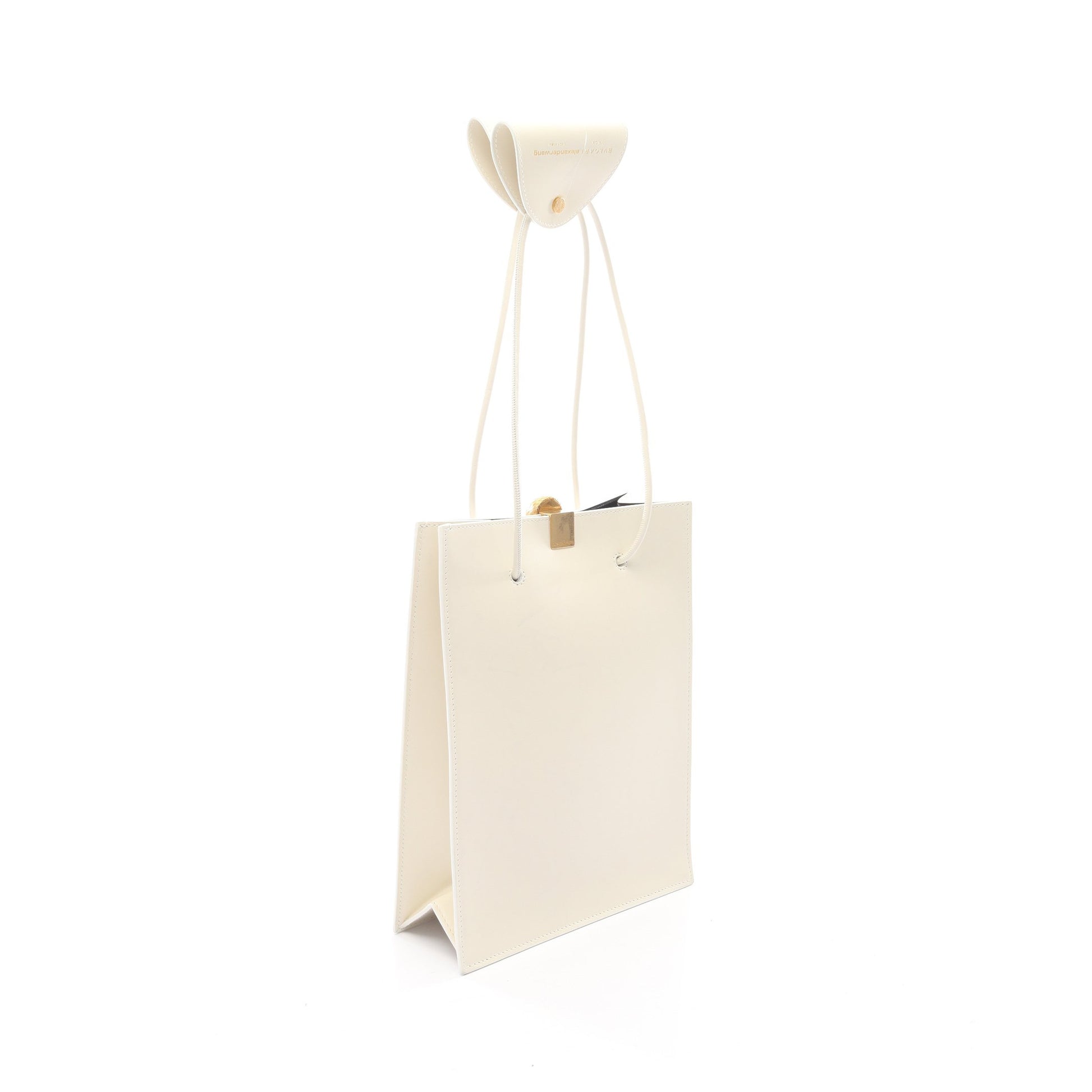 BVLGARI × ALEXANDER WANG セルペンティ ハンドバッグ トートバッグ レザー オフホワイト ブルガリ バッグ BVLGARI