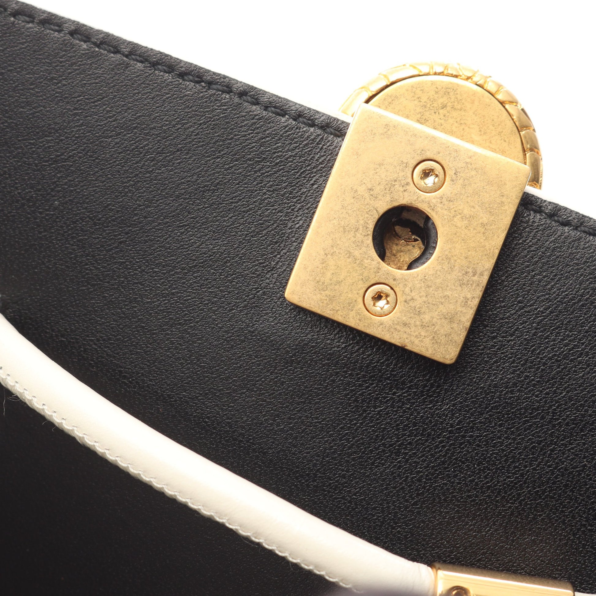 BVLGARI × ALEXANDER WANG セルペンティ ハンドバッグ トートバッグ レザー オフホワイト ブルガリ バッグ BVLGARI