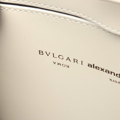 BVLGARI × ALEXANDER WANG セルペンティ ハンドバッグ トートバッグ レザー オフホワイト ブルガリ バッグ BVLGARI
