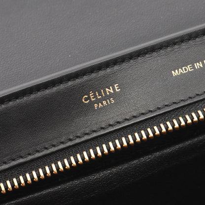 トラペーズ スモール ハンドバッグ レザー スエード オフホワイト ブラック オレンジ 2WAY セリーヌ バッグ CELINE