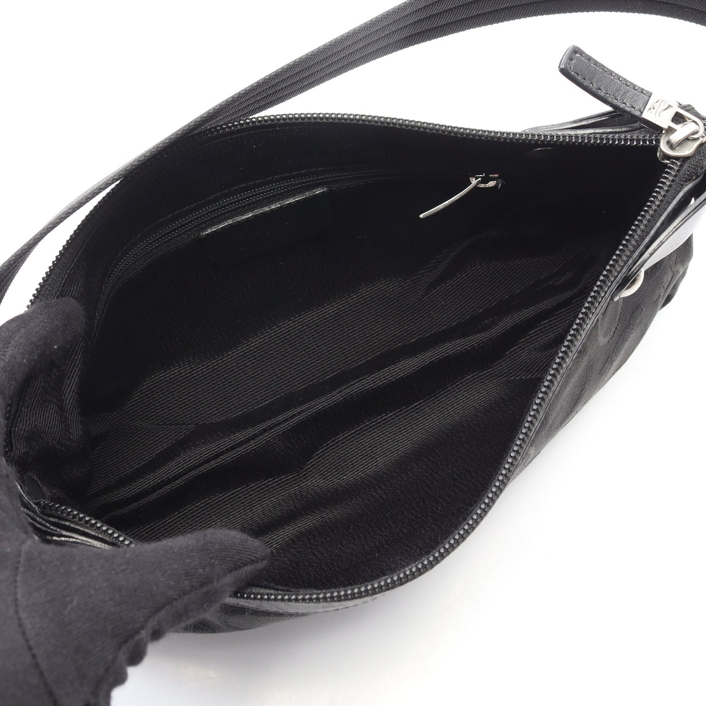 ガンチーニ ワンショルダーバッグ キャンバス レザー ブラック サルヴァトーレフェラガモ バッグ Salvatore Ferragamo