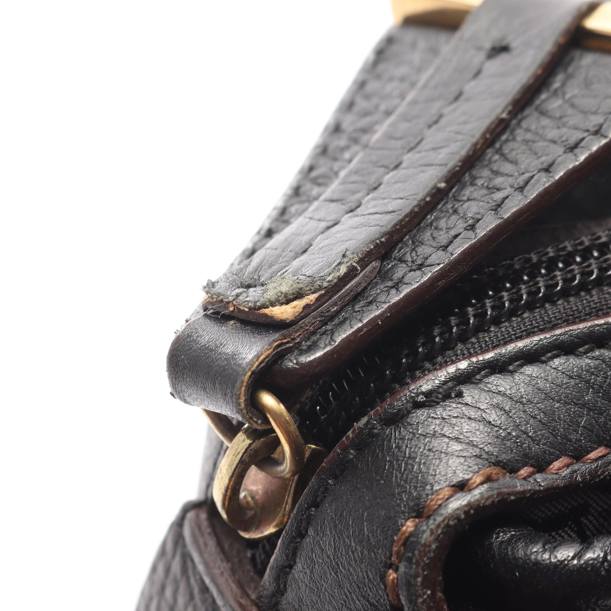 ガンチーニ ハンドバッグ レザー ダークブラウン サルヴァトーレフェラガモ バッグ Salvatore Ferragamo