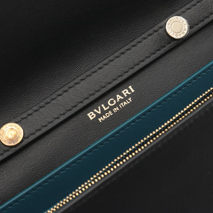 インフィニートゥム チェーンウォレット レザー ブラック ブルガリ バッグ BVLGARI
