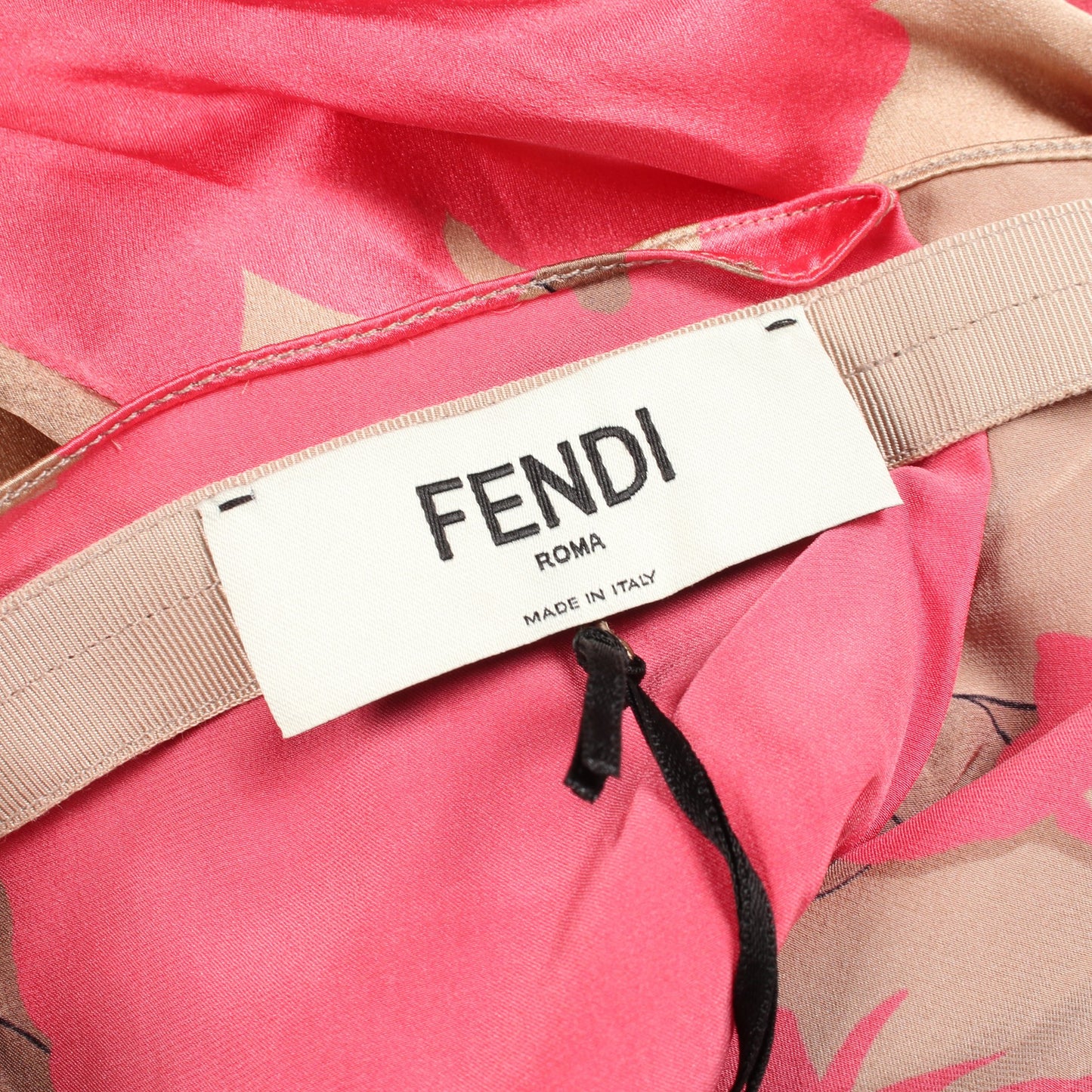 スカート 花柄 総 シルク ベージュ ピンク アシンメトリー フェンディ ボトムス FENDI