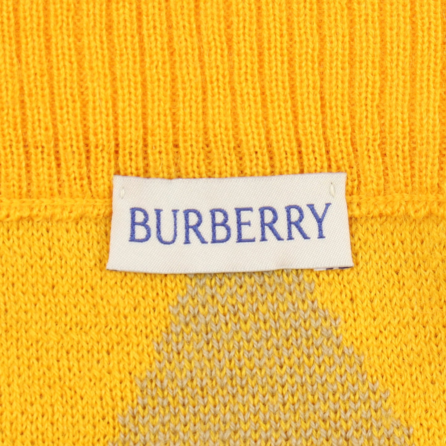 ニット スカート アーガイル ウール イエロー グレー バーバリー ボトムス BURBERRY