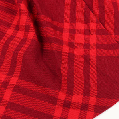 ラップスカート チェック ウール ボルドー レッド バーバリー ボトムス BURBERRY