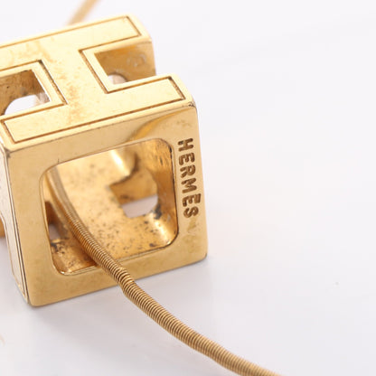カージュドアッシュ Hキューブ ネックレス GP ゴールド エルメス アクセサリー HERMES