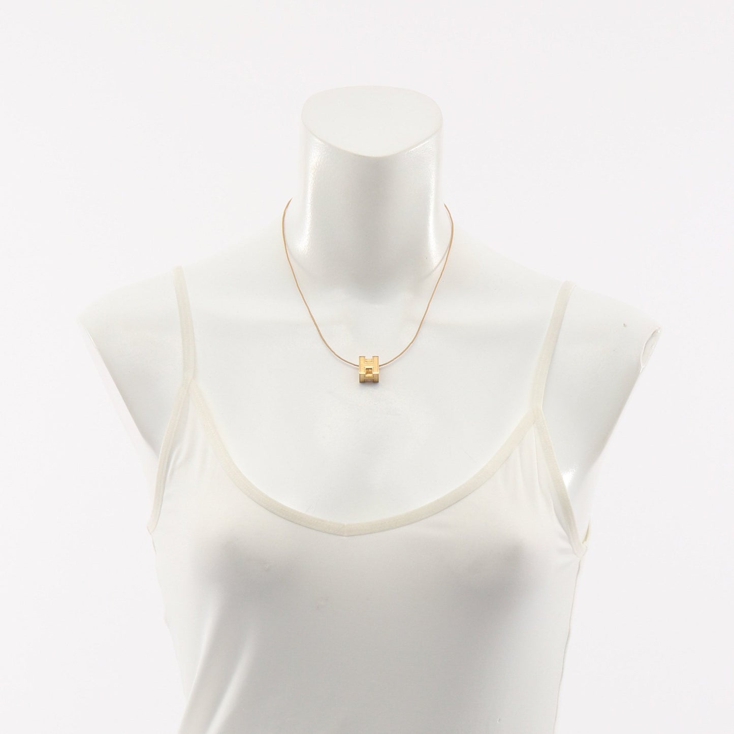 カージュドアッシュ Hキューブ ネックレス GP ゴールド エルメス アクセサリー HERMES