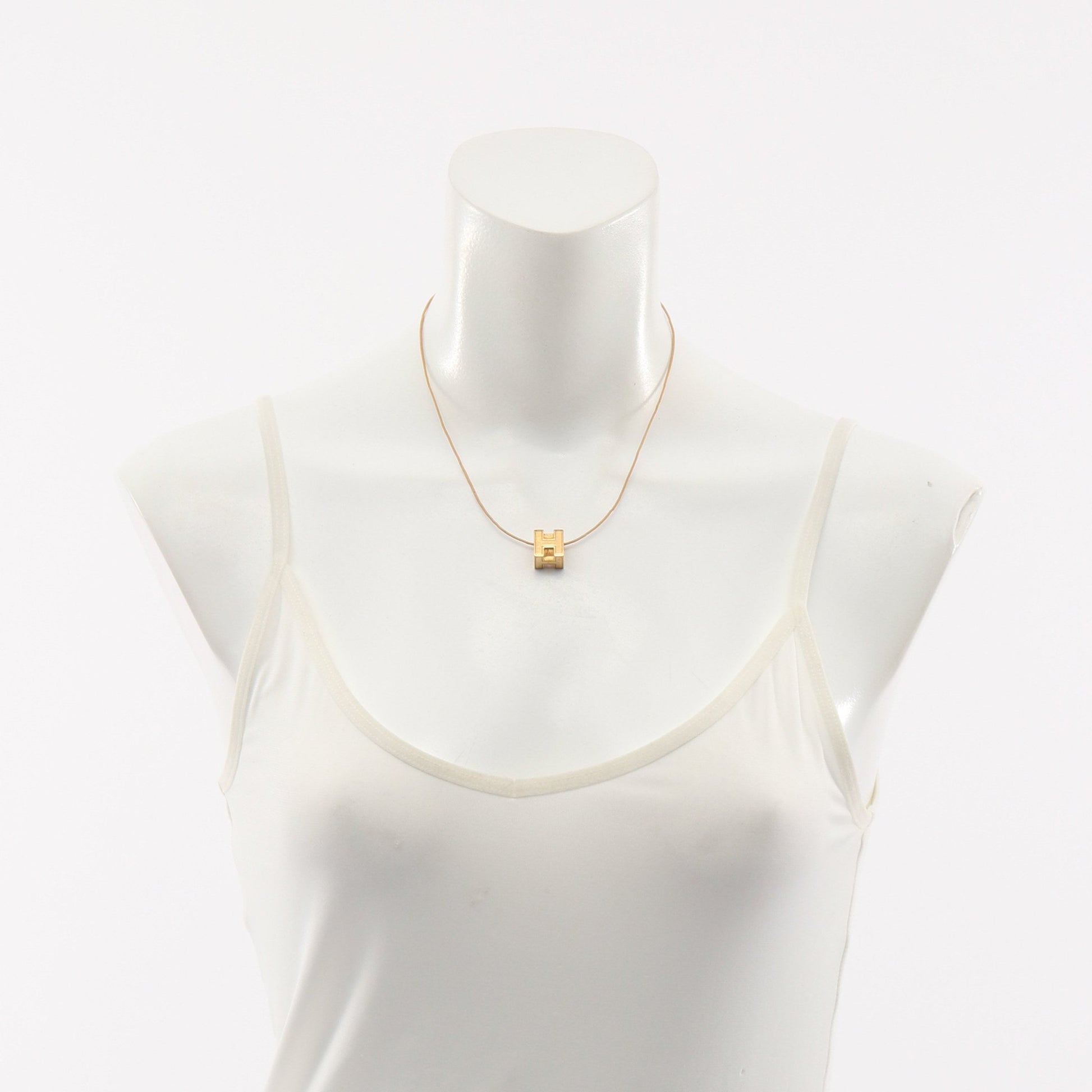 カージュドアッシュ Hキューブ ネックレス GP ゴールド エルメス アクセサリー HERMES