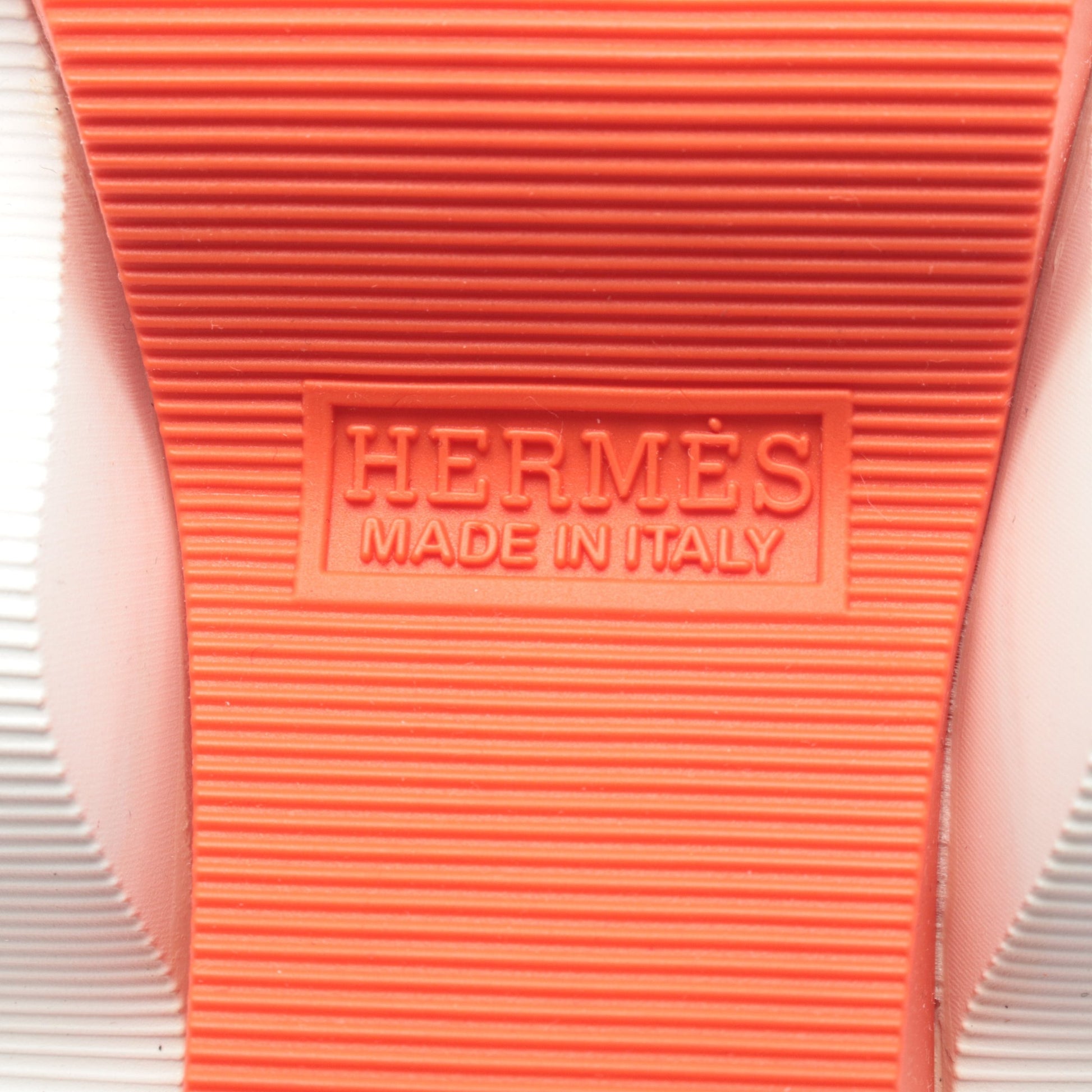 エクレール ニット スニーカー ファブリック ブラック オレンジ エルメス シューズ HERMES