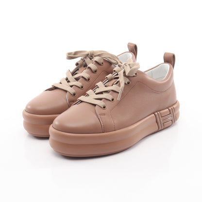 ハッピー スニーカー レザー ダスティピンク エルメス シューズ HERMES